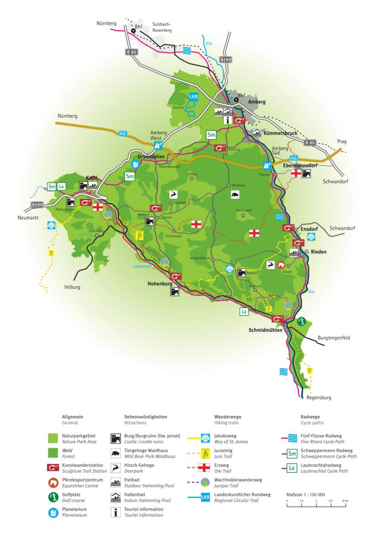 Lage - Naturpark Hirschwald